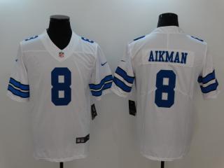 Dallas Cowboys 8 Troy AIikman Football Jersey Legend White