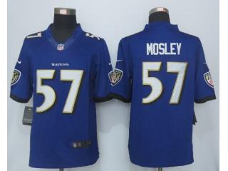 Baltimore Ravens 57 C.J. Mosley Purple Limited Jersey