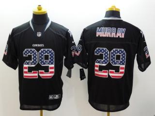 Dallas Cowboys 29 DeMarco Murray USA Flag Fashion Black Elite Jersey