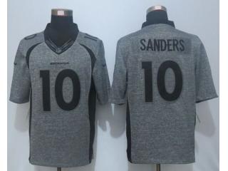 Denver Broncos 10 Emmanuel Sanders Stitched Gridiron Gray Limited Jersey