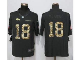 Denver Broncos 18 Peyton Manning Anthracite Salute To Service Limited Jersey