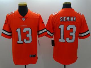 Denver Broncos 13 Trevor Siemian Football Jersey Legend Orange