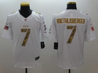 Pittsburgh Steelers 7 Ben Roethlisberger Football Jersey White Camo word