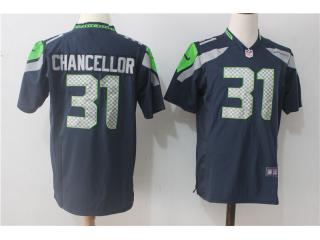 Seattle Seahawks 31 Kam Chancellor Football Jersey Navy Blue