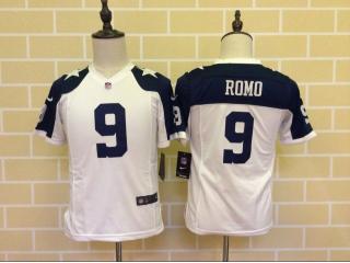 Youth Dallas Cowboys 9 Tony Romo Football Jersey White