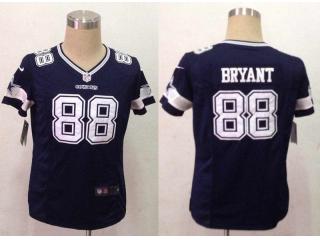 Women Dallas Cowboys 88 Dez Bryant Football Jersey Navy Blue