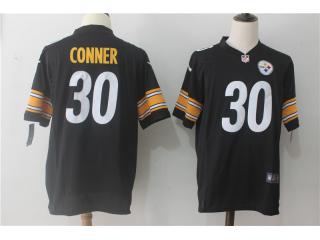 Pittsburgh Steelers 30 James Conner Football Jersey Black Fan Edition