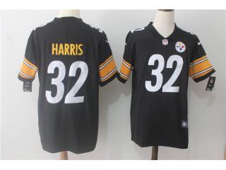 Pittsburgh Steelers 32 Franco Harris Football Jersey Legend Black