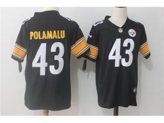 Pittsburgh Steelers 43 Troy Polamalu Football Jersey Legend Black