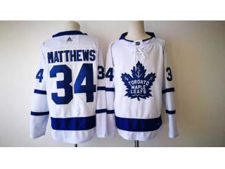 Adidas Toronto Maple Leafs 34 Auston Matthews Ice Hockey Jersey White