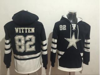 Dallas Cowboys 82 Jason Witten Hoodies Football Jersey Black