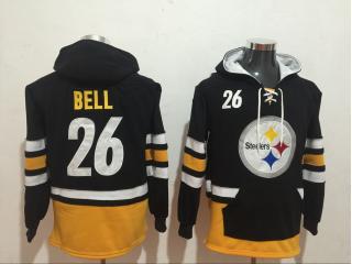 Pittsburgh Steelers 26 LeVeon Bell Hoodies Football Jersey Black