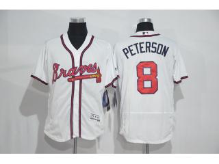 Atlanta Braves 8 Jace Peterson Flexbase Baseball Jersey White