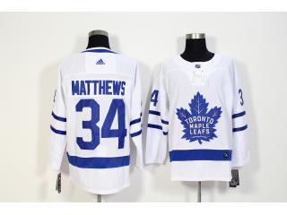 Adidas Toronto Maple Leafs 34 Auston Matthews Ice Hockey Jersey White