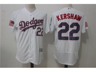 Los Angeles Dodgers 22 Clayton Kershaw Flexbase Baseball Jersey White star