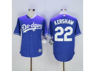 Los Angeles Dodgers 22 Clayton Kershaw Baseball Jersey Blue