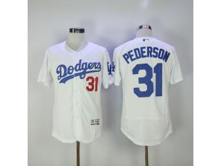 Los Angeles Dodgers 31 Joc Pederson Flexbase Baseball Jersey White