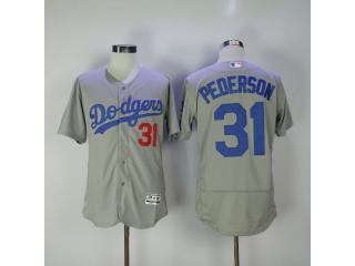 Los Angeles Dodgers 31 Joc Pederson Flexbase Baseball Jersey WhiteLos Gray