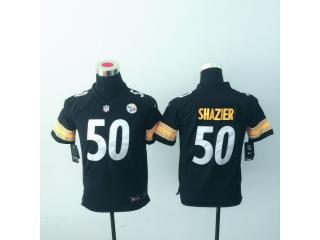 Youth Pittsburgh Steelers 50 Ryan Shazier Football Jersey Black