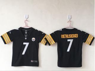 Youth Pittsburgh Steelers 7 Ben Roethlisberger Football Jersey Legend Black