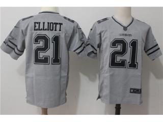 Dallas Cowboys 21 Ezekiel Elliott Gray II Limited Football Jersey