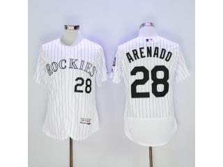 Colorado Rockies 28 Nolan Arenado Flexbase Baseball Jersey White