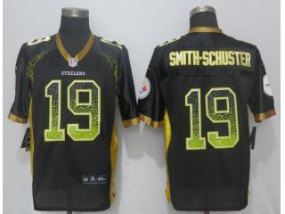 Pittsburgh Steelers 19 JuJu Smith-Schuster Drift Fashion Black Elite Jersey