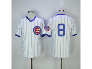 Chicago Cubs 8 Andre Dawson Baseball Jersey White Retro