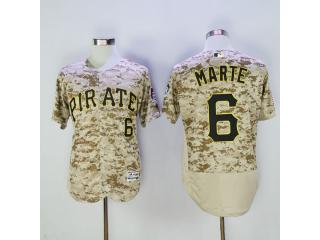 Pittsburgh Pirates 6 Starling Marte Flexbase Baseball Jersey Camo