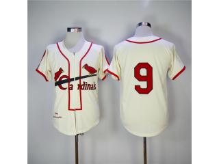 St.Louis Cardinals 9 Roger Maris Baseball Jersey Beige Retro