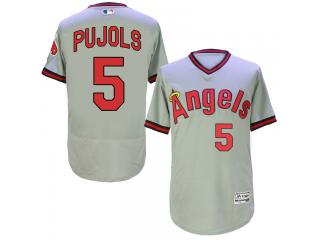 Los Angeles 5 Albert Pujols Flexbase Baseball Jersey Gray