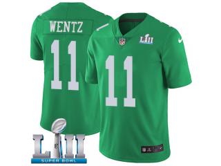 2018 Pro Bowl Philadelphia Eagles 11 Carson Wentz Football Jersey Legend Green