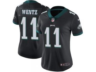 Women 2018 Pro Bowl Philadelphia Eagles 11 Carson Wentz Football Jersey Legend Black