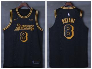 2017-2018 Nike Los Angeles Lakers 8 Kobe Bryant Basketball Jersey Black City Edition Player