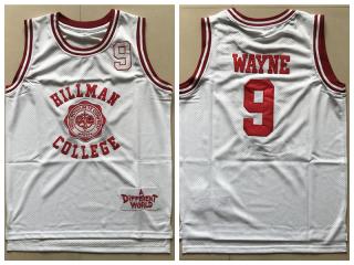 Movie 9 John Wayne College Basketball Jersey White Net eye