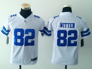 Youth Dallas Cowboys 82 Jason Witten Football Jersey White