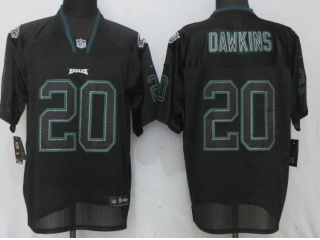 Philadelphia Eagles #20 Brian Dawkins Lights Out Elite Football Jersey Black