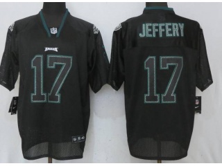 Philadelphia Eagles #17 Alshon Jeffery Lights Out Elite Football Jersey Black