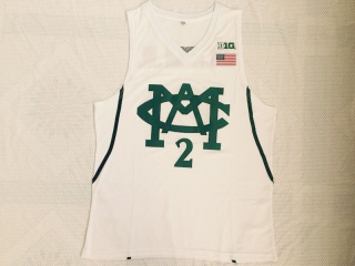 Michigan State Spartans 2 Jackson Jr. Basketball Jersey White