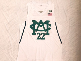 Michigan State Spartans 22 Miles Bridges Basketball Jersey White