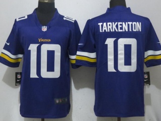 Minnesota Vikings #10 Fran Tarkenton Vapor Untouchable Limited Jersey Purple