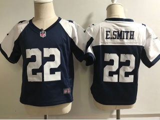 Nike Dallas Cowboys #22 E.smith Thanksgiving Toddler Jersey Blue