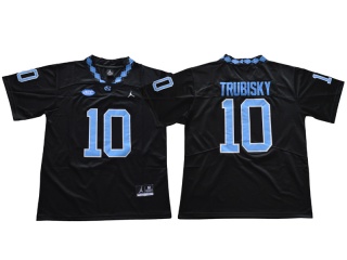 NCAA North Carolina 10 Mitch Trubisky Football Jersey Black