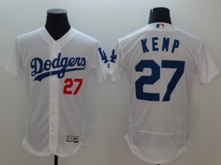 Los Angeles Dodgers #27 Matt Kemp Flexbase Jersey White