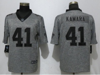 New Orleans Saints #41 Alvin Kamara Limited Football Jersey Gridiron Gray