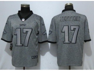 Philadelphia Eagles 17 Alshon Jeffery Limited Football Jersey Gridiron Gray