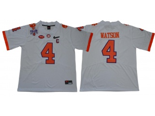 Clemson Tigers #4 DeShaun Watson Vapor Limited Jersey White