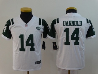 Youth New York Jets #14 Sam Darnold Vapor Untouchable Limited Jersey White