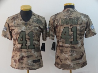 Woman New Orleans Saints #41 Alvin Kamara Salute to Service Limited Jersey Camo