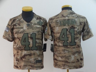 Youth New Orleans Saints #41 Alvin Kamara Salute to Service Limited Jersey Camo